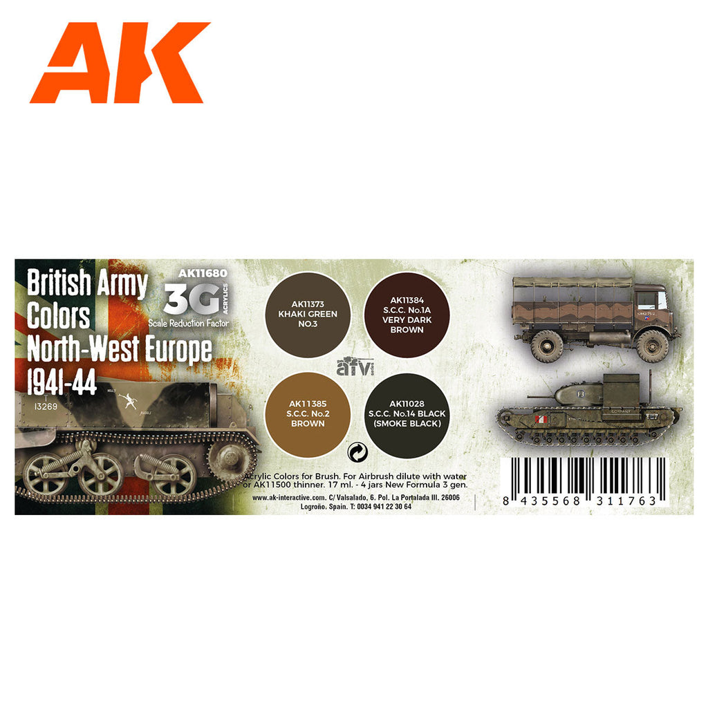 AK Interactive - British Army Colors Europe 1941-44