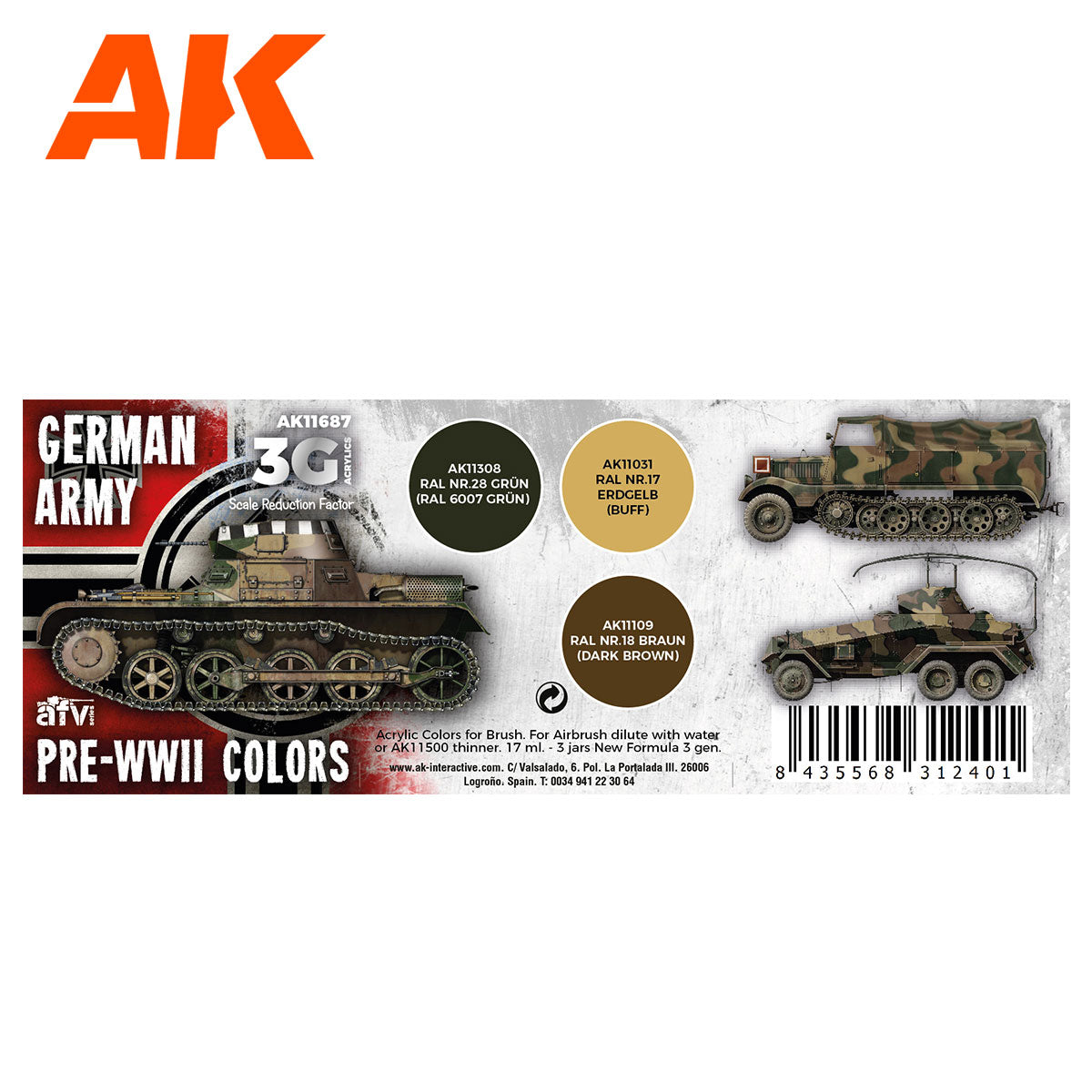 AK Interactive - German Army Pre-WWII Colors