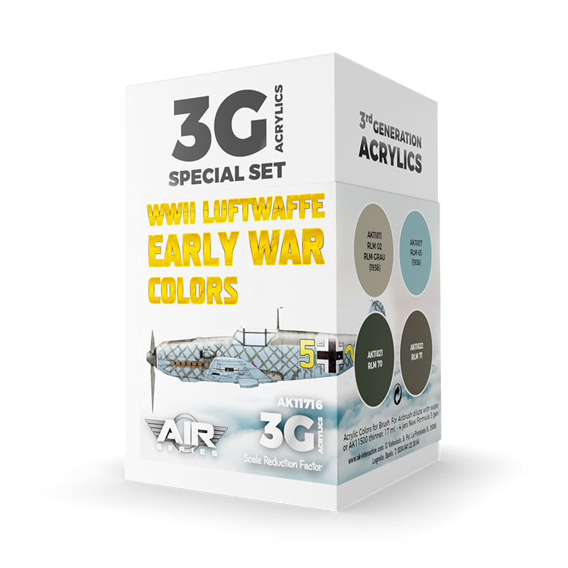 AK Interactive - WWII Luftwaffe Early War Colors Set 3G