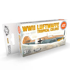 AK Interactive 3rd Gen Aircraft Paint Set - WWII Luftwaffe Tropical Colors Set