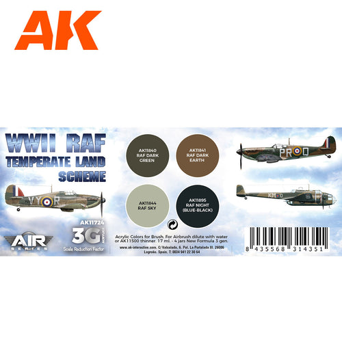 AK Interactive - WWII RAF Temperate Land Scheme Set 3G
