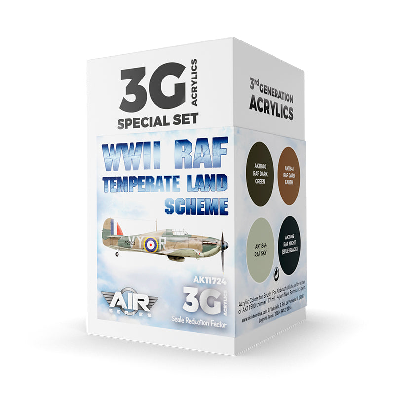 AK Interactive - WWII RAF Temperate Land Scheme Set 3G
