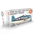 AK Interactive 3rd Gen Aircraft Paint Set - WWII US Navy & USMC Aircraft Colors Set