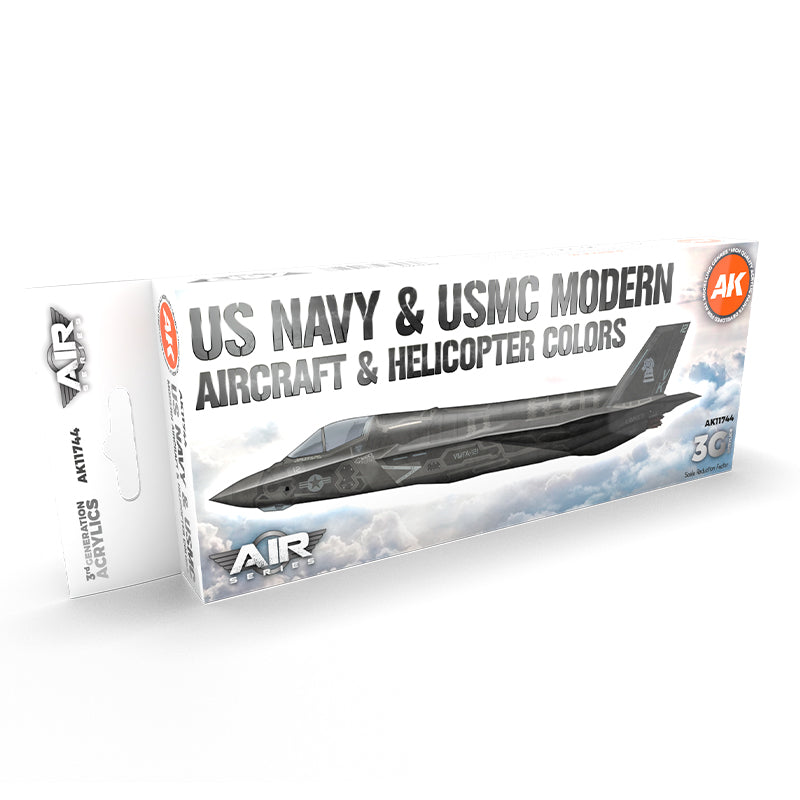 AK Interactive - US Navy & Usmc Modern Aircraft & Helicopter Set 3G