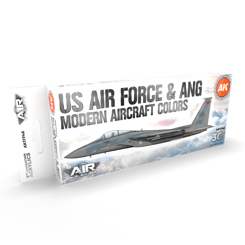 AK Interactive - US Air Force & Ang Modern Aircraft Colors Set 3G