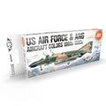 AK Interactive 3rd Gen Aircraft Paint Set - US Air Force & ANG Aircraft 1960s-1980s Set
