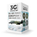 AK Interactive 3rd Gen Aircraft Paint Set - US Air Force European Camo Colors 1980s Set