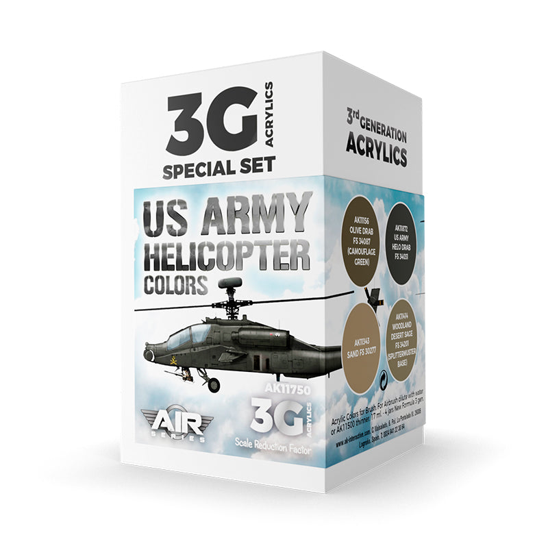 AK Interactive - US Army Helicopter Colors Set 3G