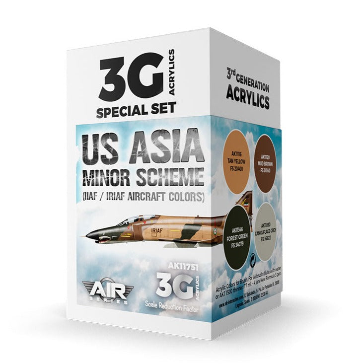 AK Interactive - US Asia Minor Scheme (IIAF/IRIAF Aircraft) Set