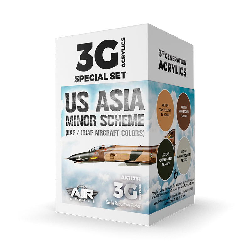 AK Interactive - US Asia Minor Scheme (IIAF/IRIAF Aircraft) Set 3G