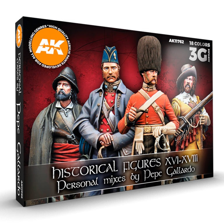 AK Interactive Signature Set - Historical Figures XVI-XVIII by Pepe Gallardo AK11762