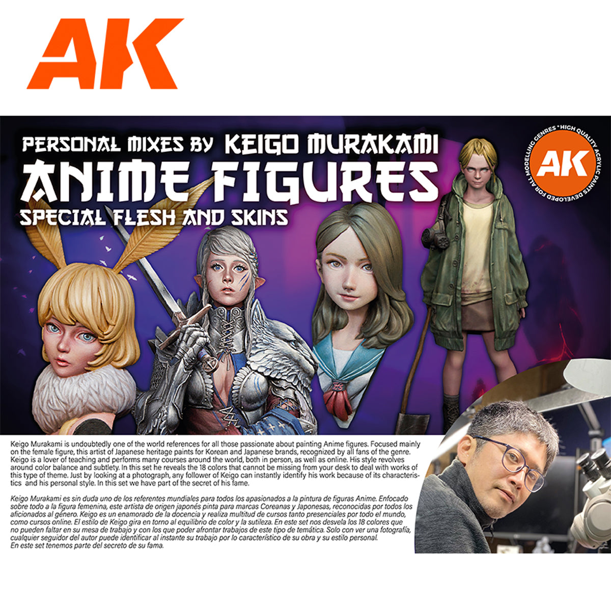 AK Interactive Signature Set - Anime Figures - Special Flesh & Skins by Keigo Murakami AK11765