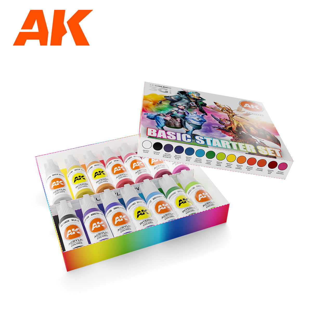 AK Interactive 3rd Gen Acrylic Basic Starter Set