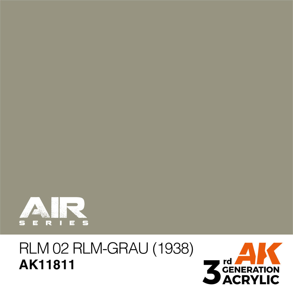 AK Interactive 3rd Gen RLM 02 RLM-Grau (1938) AK11811