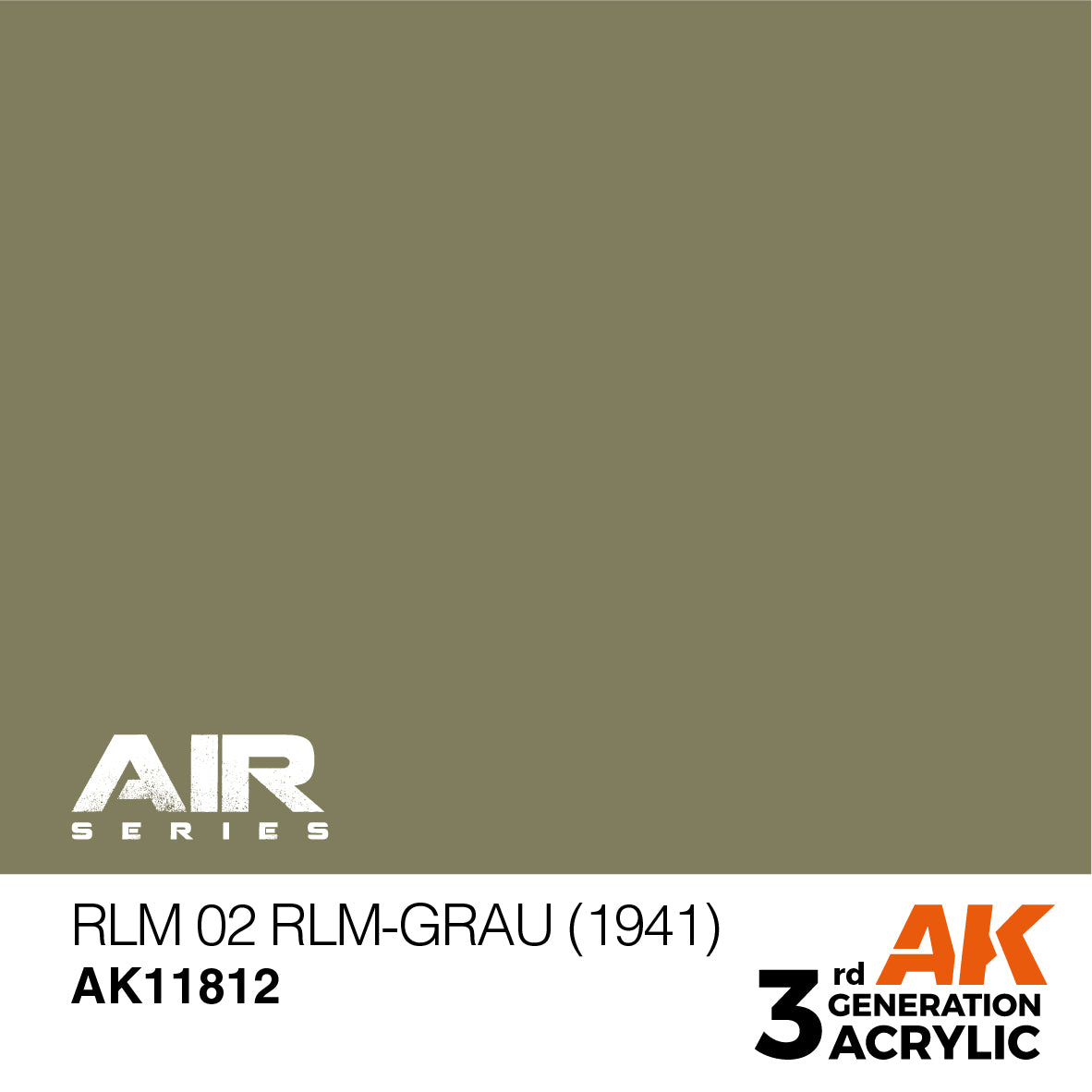 AK Interactive 3rd Gen RLM 02 RLM-Grau (1941) AK11812