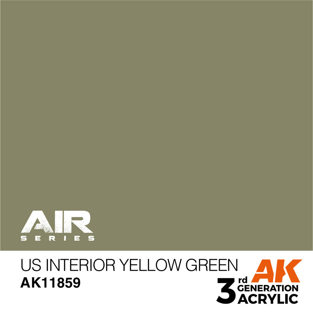 AK Interactive 3rd Gen US Interior Yellow Green AK11859