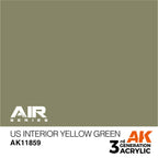 AK Interactive 3rd Gen US Interior Yellow Green AK11859