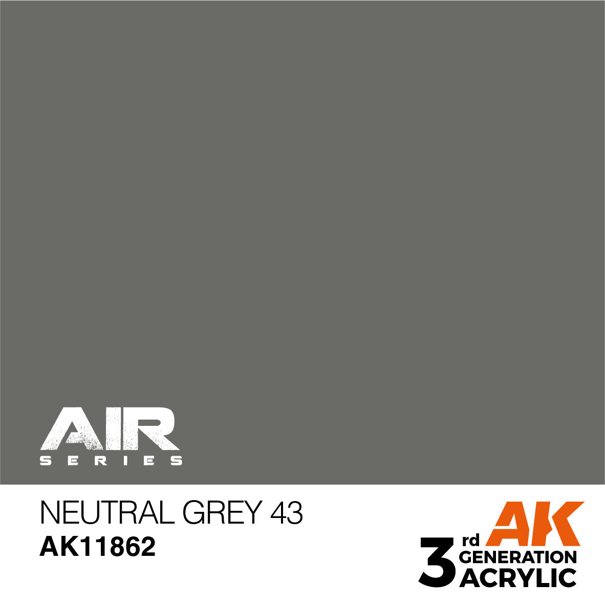 AK Interactive 3rd Gen Neutral Grey 43 AK11862