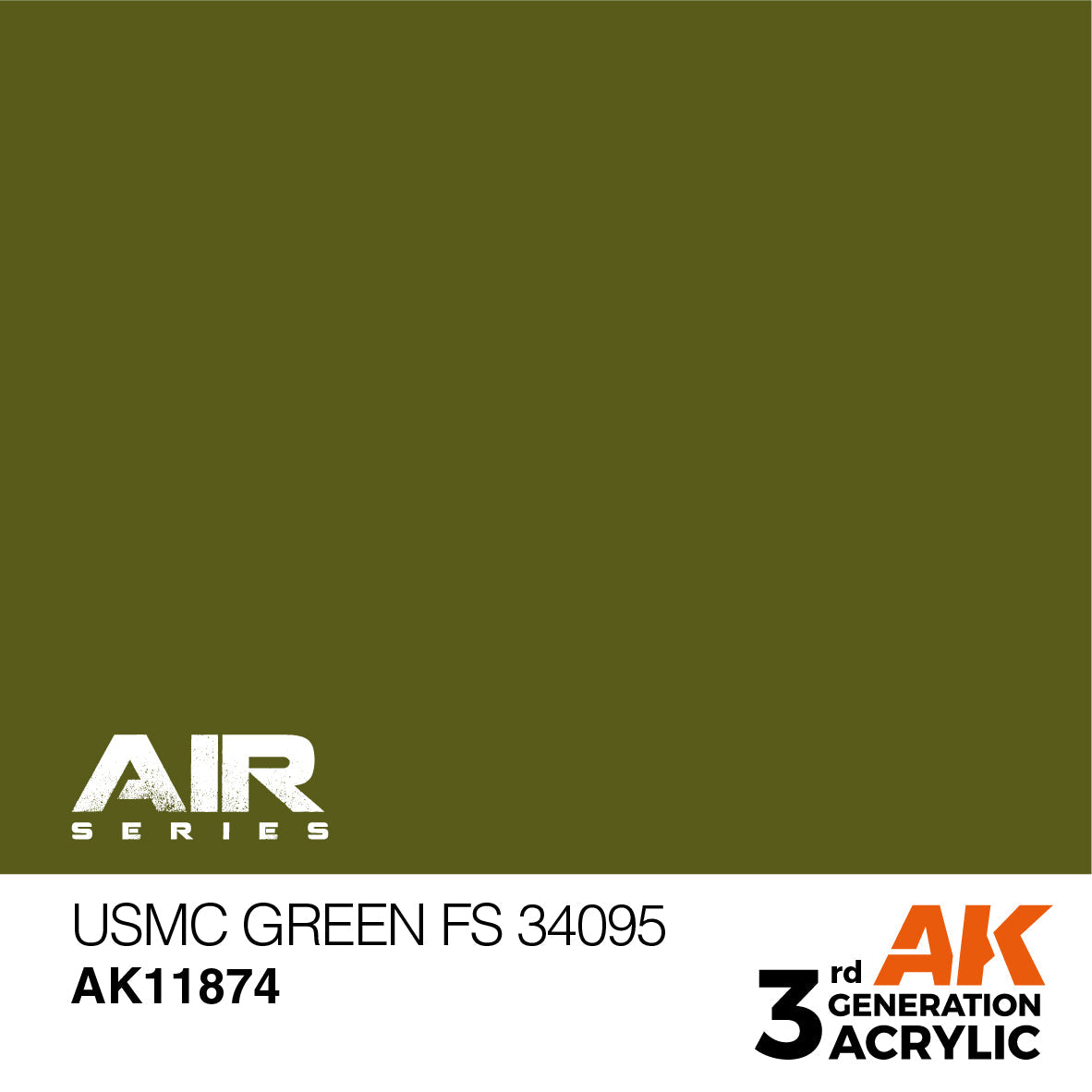 AK Interactive 3rd Gen Air Series: USMC Green FS 34095 17ml AK11874