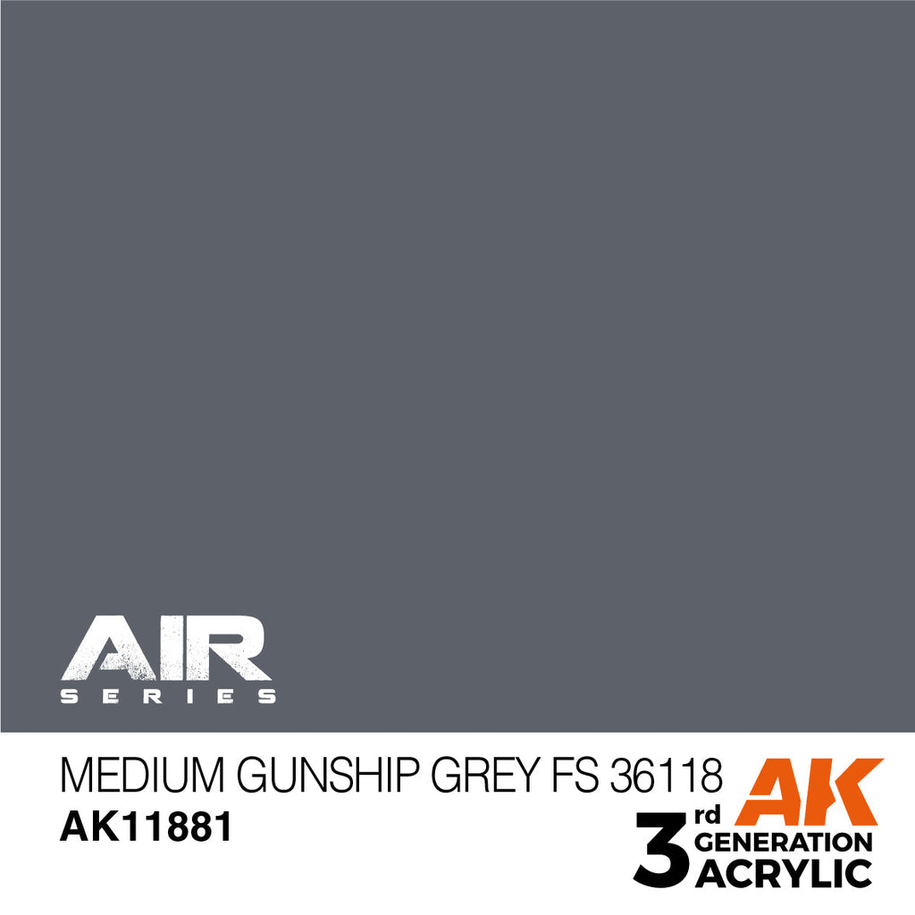 AK Interactive 3rd Gen Medium Gunship Grey FS 36118 AK11881