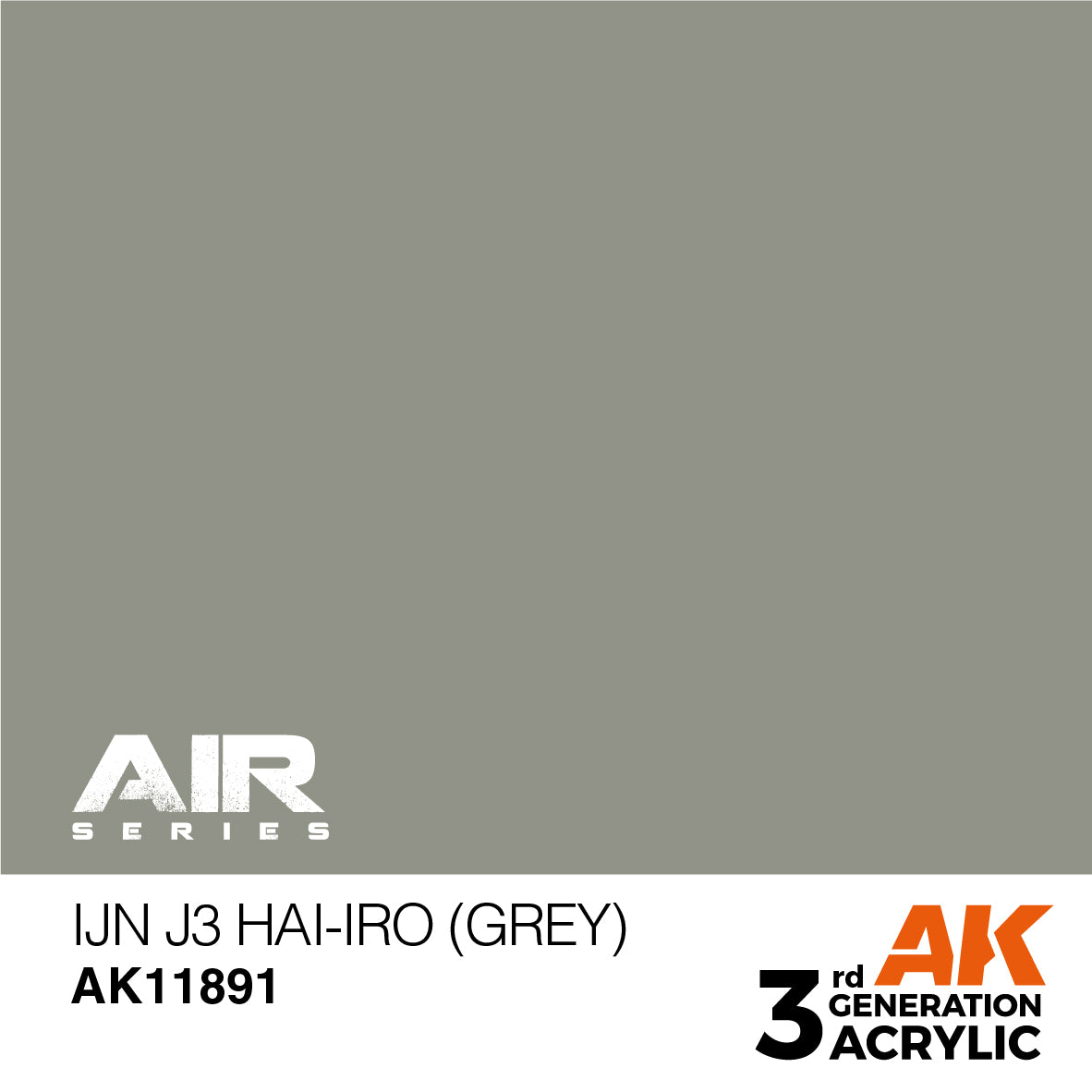 AK Interactive 3rd Gen Acrylic IJN J3 Hai-iro (Grey) AK11891