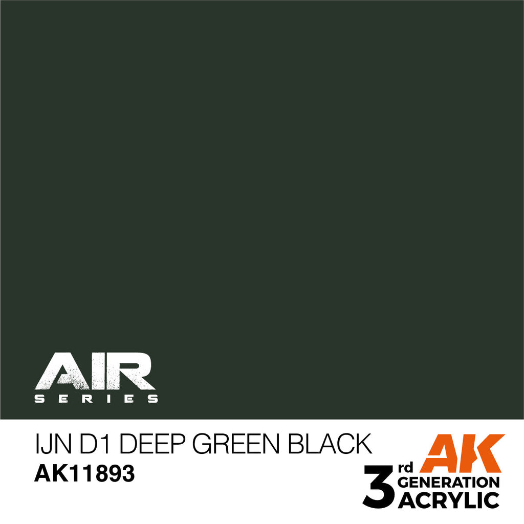 AK Interactive 3rd Gen Acrylic IJN D1 Deep Green Black AK11893