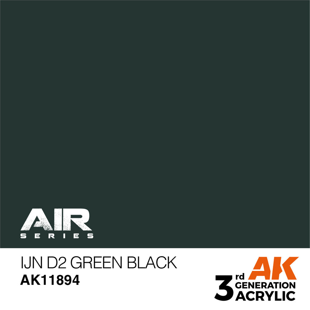 AK Interactive 3rd Gen Acrylic IJN D2 Green Black AK11894