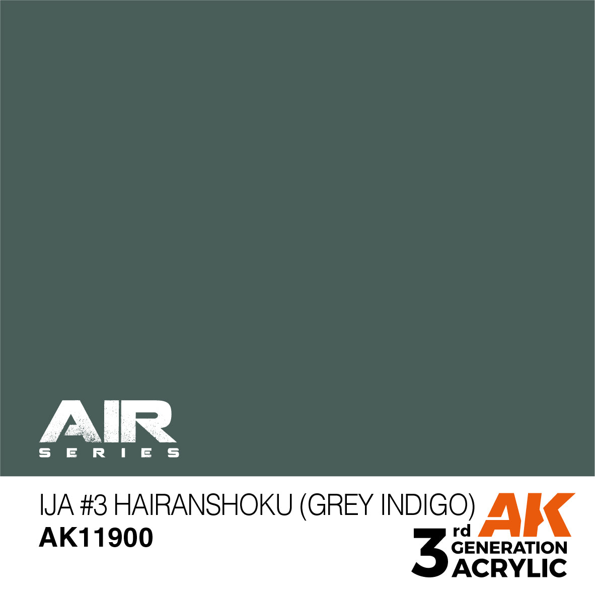 AK Interactive 3rd Gen Acrylic IJA #3 Hairanshoku (Grey Indigo) AK11900