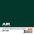 AK Interactive 3rd Gen Acrylic IJA #27 Ao Midori iro (Blue-Green) AK11903