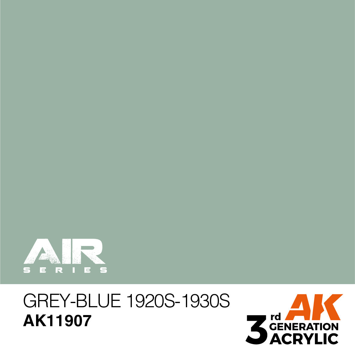 AK Interactive 3rd Gen Acrylic Grey-Blue 1920s-1930s AK11907