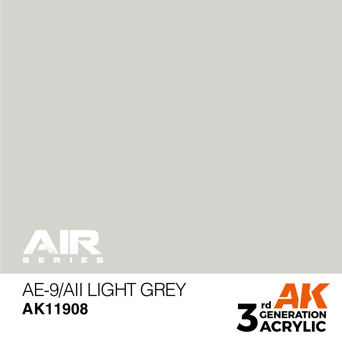 AK Interactive 3rd Gen Acrylic - AE-9/AII Light Grey AK11908