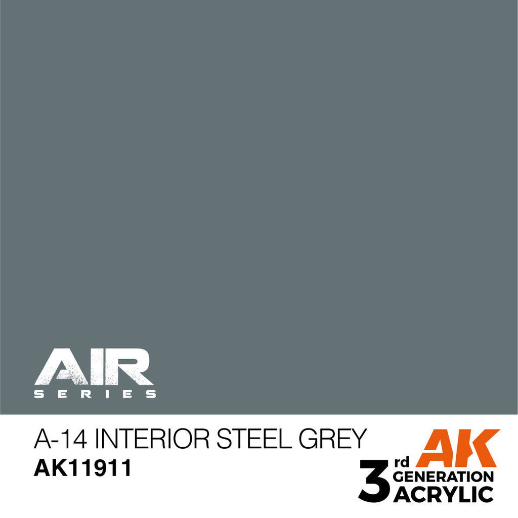 AK Interactive A-14 Interior Steel Grey AK11911