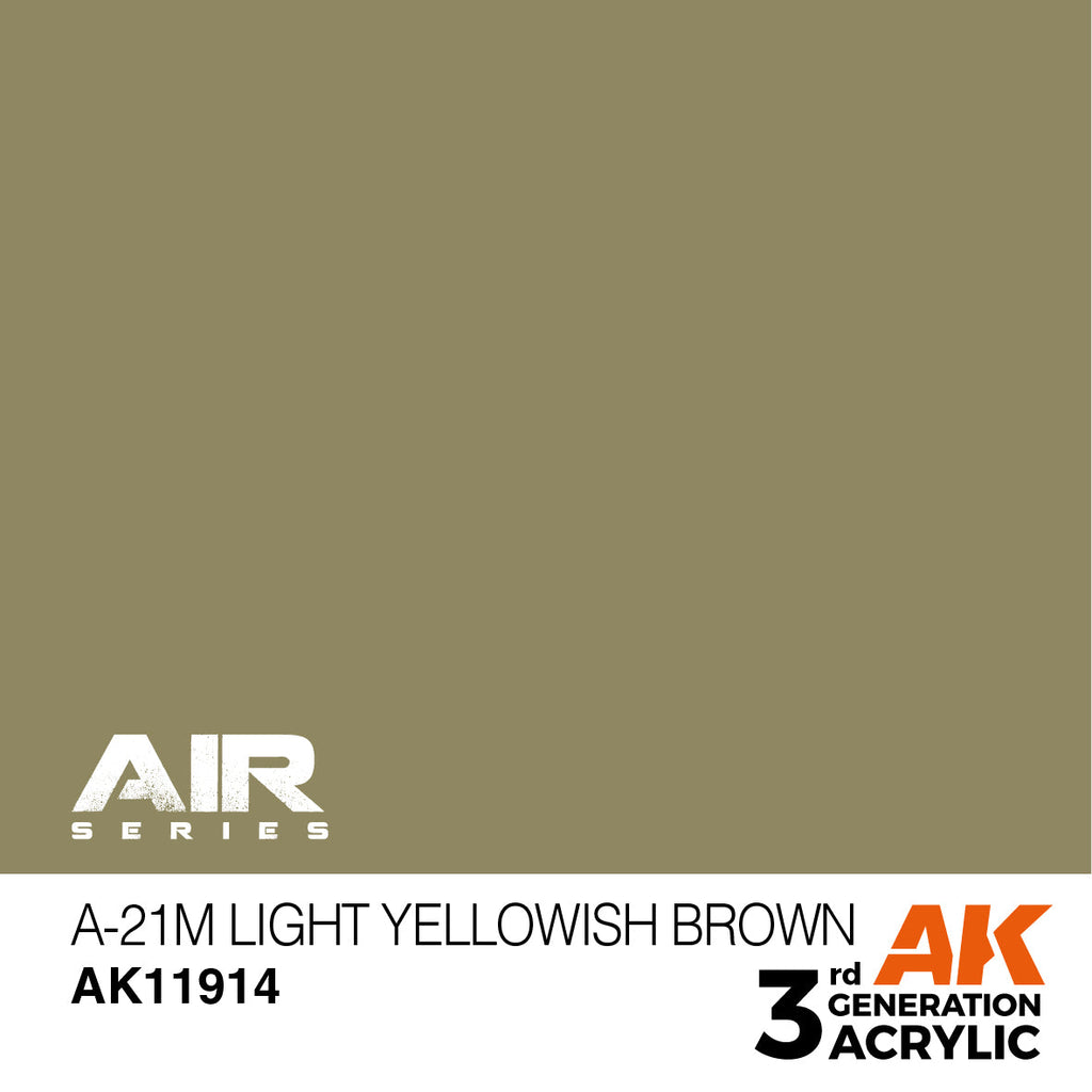 AK Interactive 3rd Gen Acrylic A-21m Light Yellowish Brown AK11914