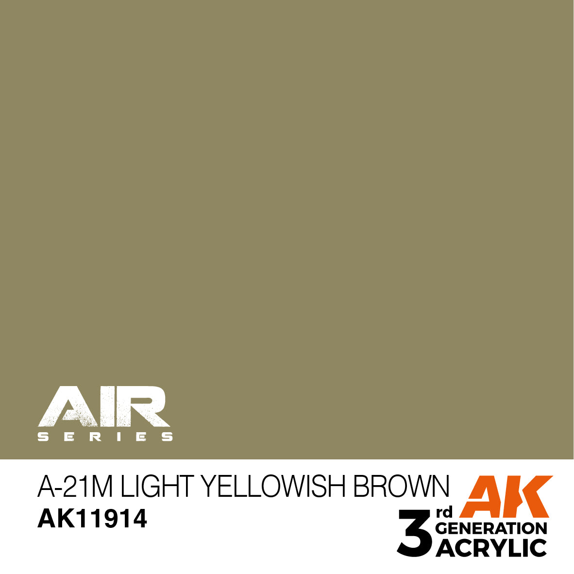 AK Interactive 3rd Gen Acrylic A-21m Light Yellowish Brown AK11914