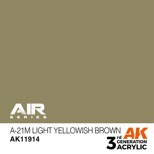 AK Interactive 3rd Gen Acrylic A-21m Light Yellowish Brown AK11914