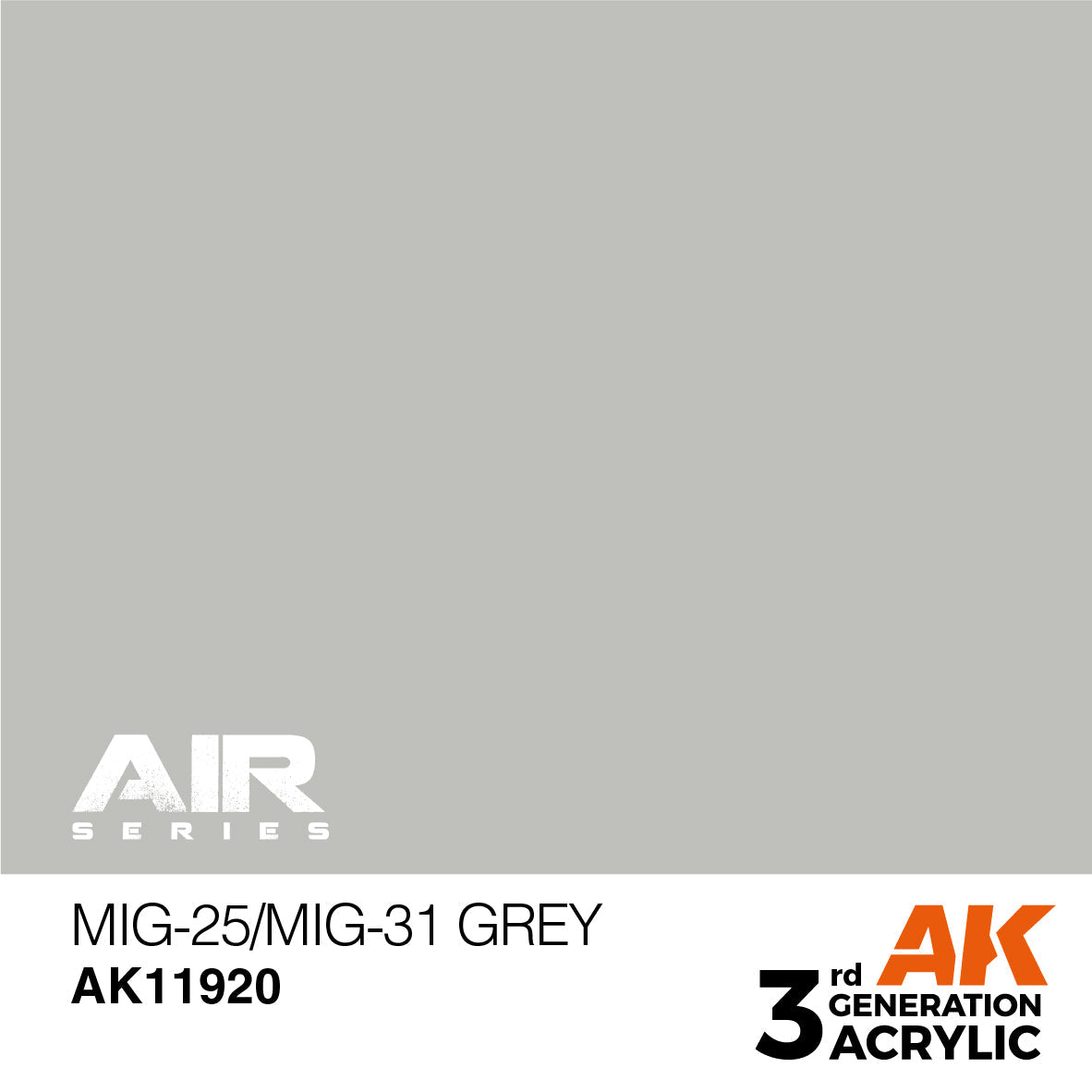 AK Interactive 3rd Gen Acrylic MiG-25/MiG-31 Grey AK11920