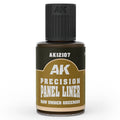 AK Interactive Precision Panel Liner - Raw Umber Greenish