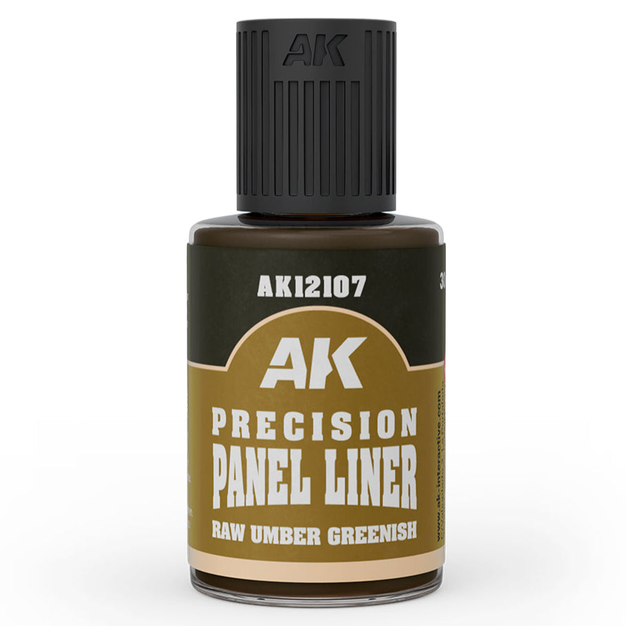 AK Interactive Precision Panel Liner - Raw Umber Greenish