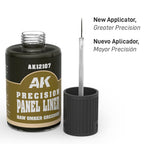 AK Interactive Precision Panel Liner - Raw Umber Greenish