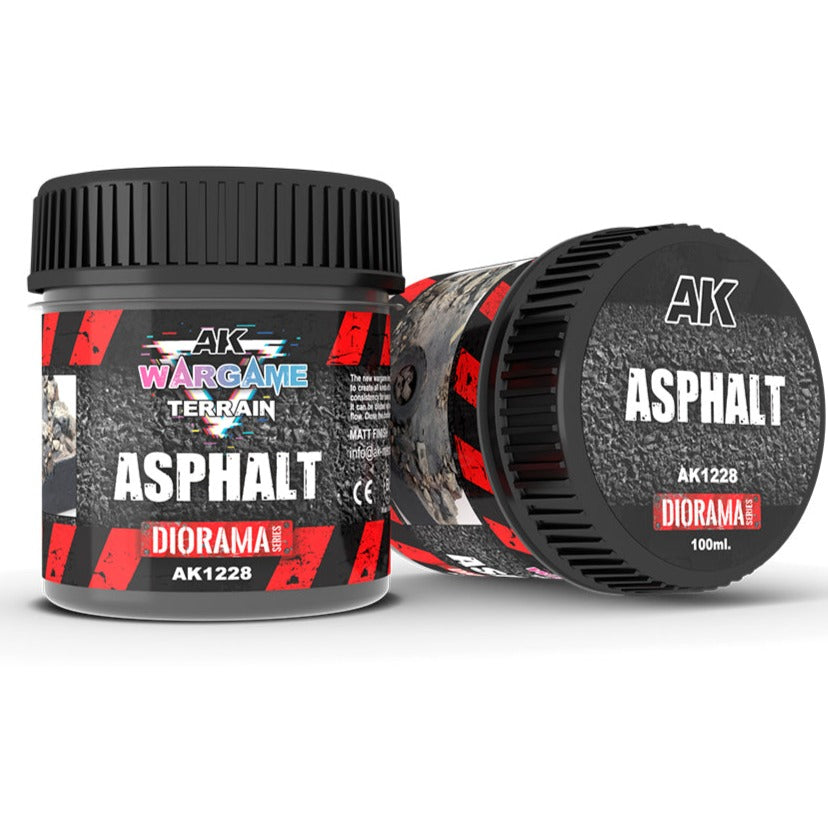 AK Interactive Asphalt - Wargame Terrains - 100ml AK1228