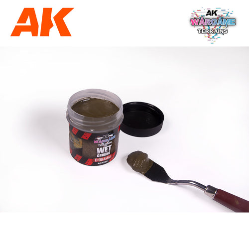 AK Interactive Wet Ground - Wargame Terrains - 100ml AK1230