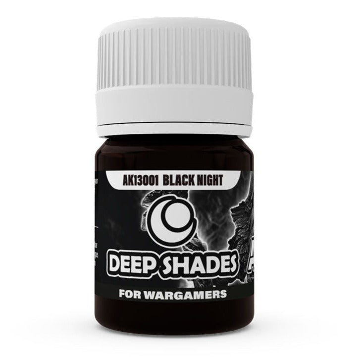 AK Interactive BLACK NIGHT - Deep Shades for Wargamers 30ml AK13001