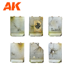 AK Interactive Defensive Walls Wargame Set (Resin 30-35mm) AK1356