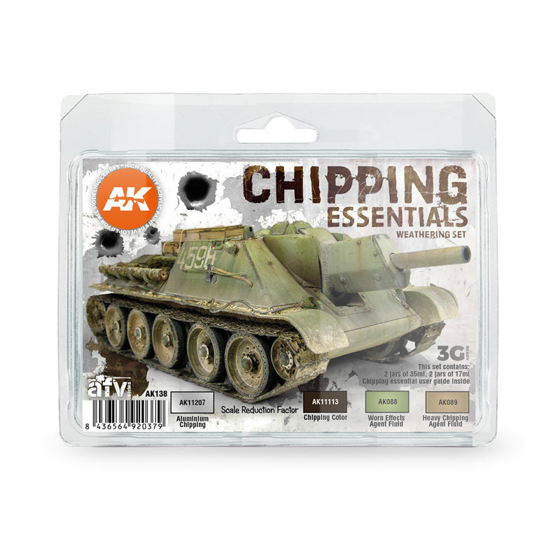 AK Interactive - Chipping Essentials Weathering Set