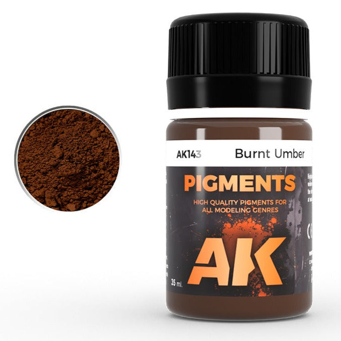 AK Interactive Pigment - Burnt Umber AK143
