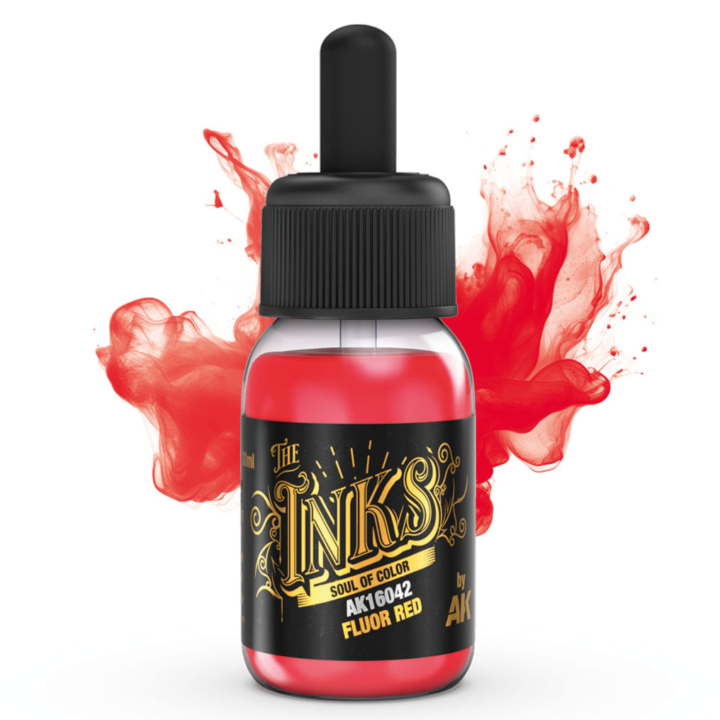 AK Interactive The Inks - Fluor Red