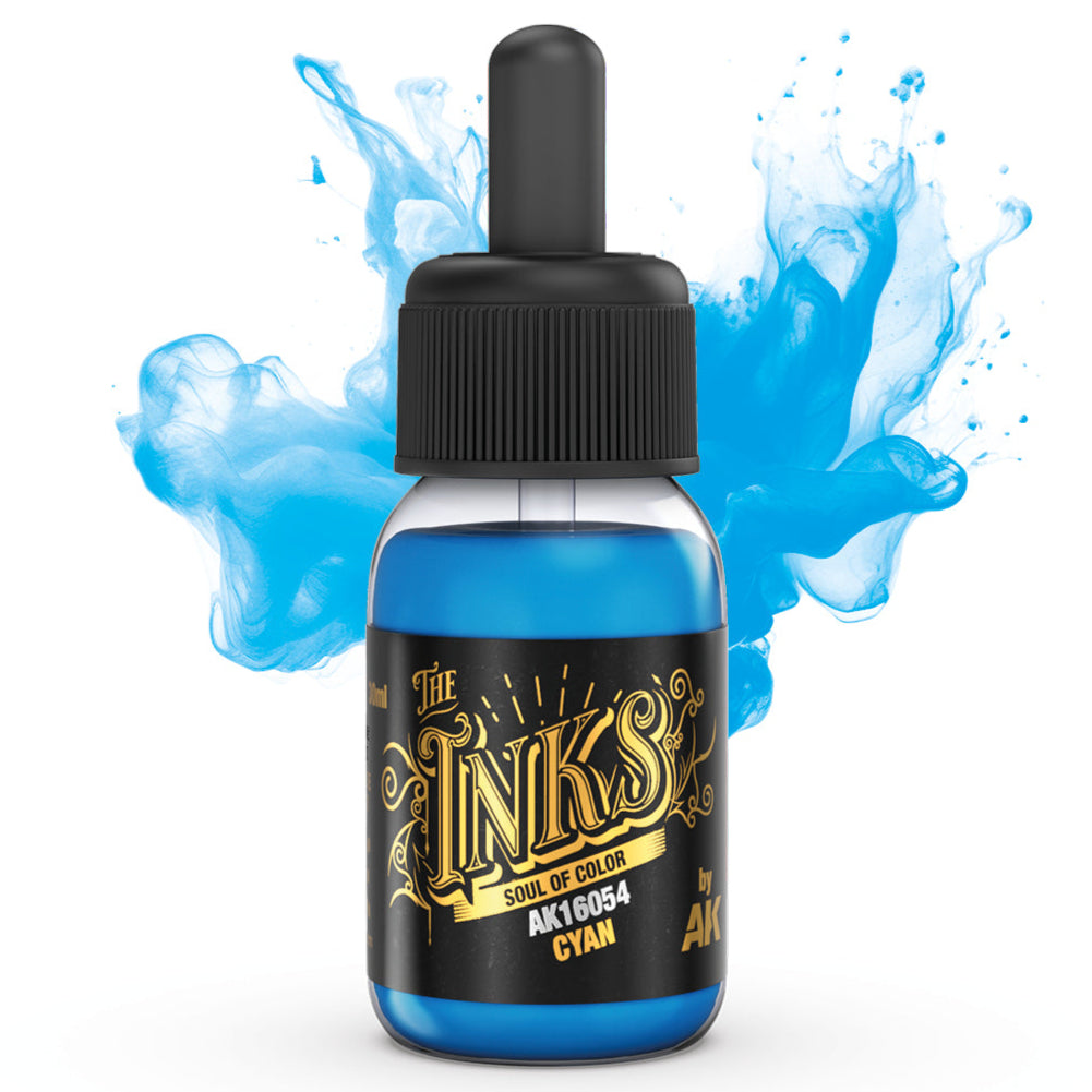 AK Interactive The Inks - Cyan