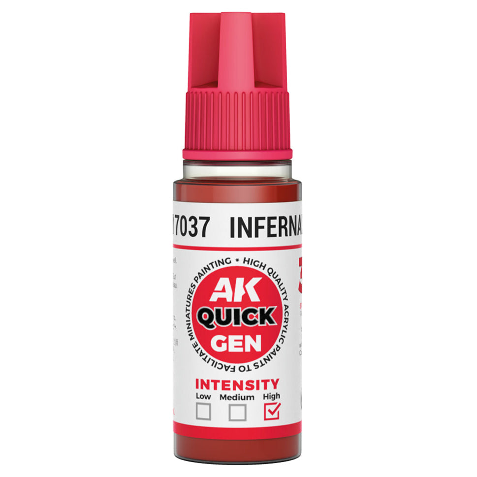 AK Interactive Quick Gen - Infernal Red 18ml AK17037