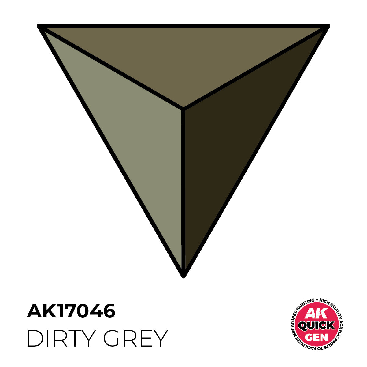 AK Interactive Quick Gen - Dirty Grey 18ml AK17046