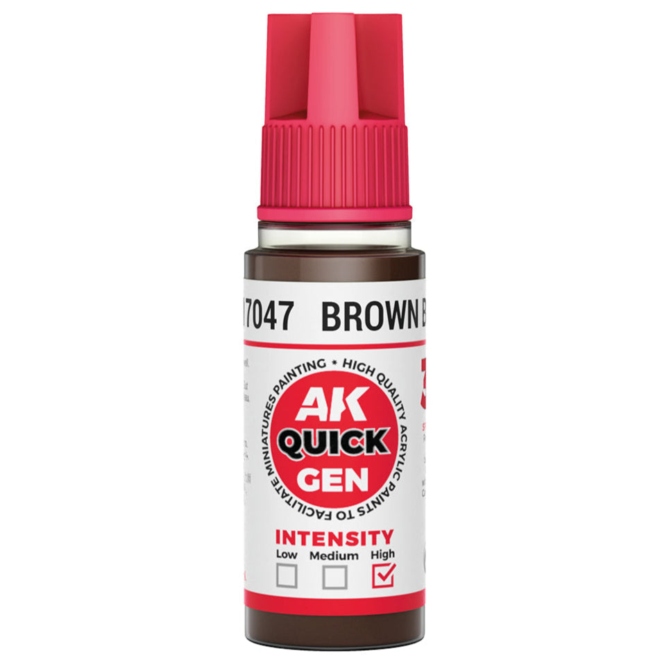 AK Interactive Quick Gen - Brown Black 18ml AK17047